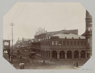 Gezicht op Pritchard Street te Johannesburg