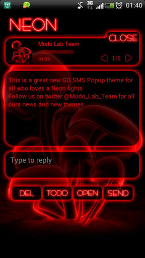 免費下載個人化APP|Red Neon GO Popup theme app開箱文|APP開箱王