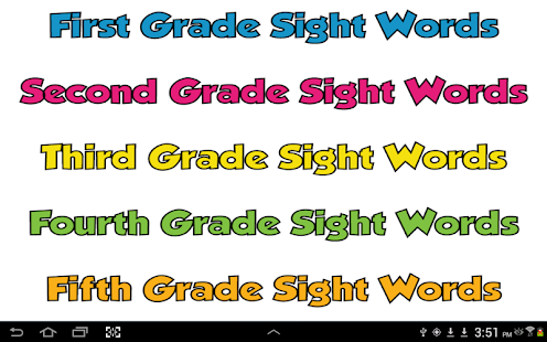 Sight Words Grades 1-5