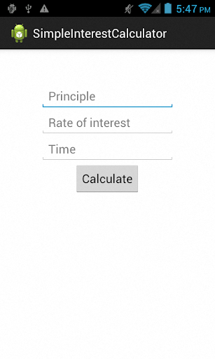 SimpleInterestCalculator