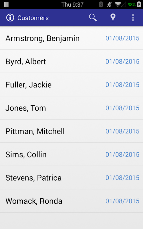 Android application IGC Survey screenshort