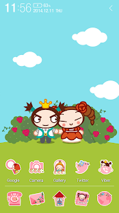 Lastest Pucca Princess Atom Theme APK for Android