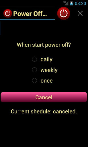 Power off Schedule