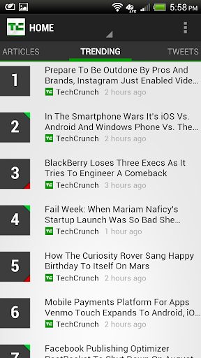 【免費新聞App】TechCrunch-APP點子