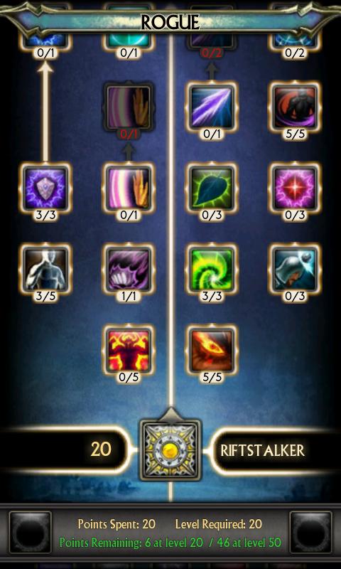 Rift Soul Tree Builder UNLOCK Screen 2