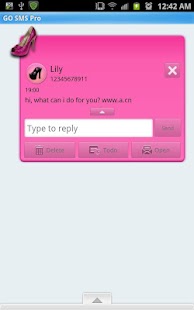 How to mod GO SMS - Pink Glitter Heels 1.1 mod apk for android
