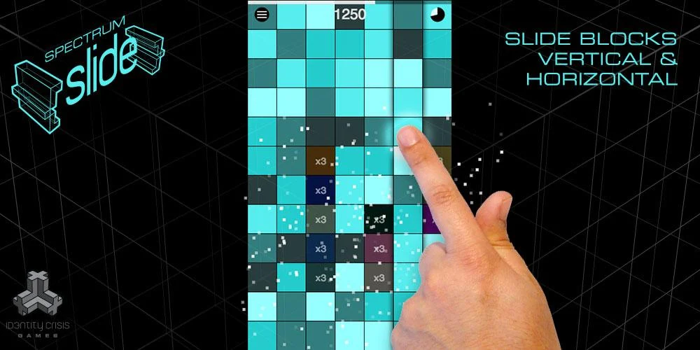 Spectrum Slide Block Game - screenshot