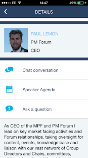 PM Forum Event App Screenshots 2