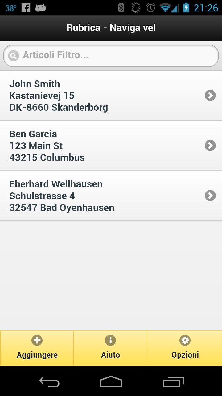 Android application Address Book - Quick Navigate screenshort