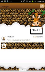 Download GO SMS THEME|WickerMonkey APK for PC