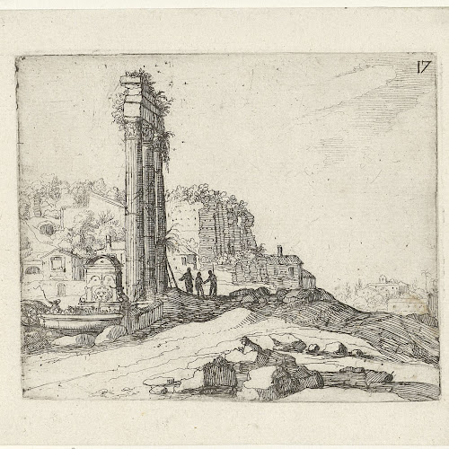 Tempel van Castor en Pollux, Willem van Nieulandt (II), 1594 1618 Rijksmuseum