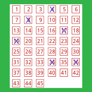 Bingo Zahlen Quittungsnummer