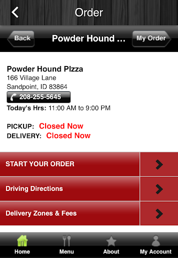 【免費商業App】Powder Hound Pizza-APP點子