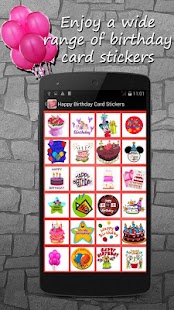 Lastest Happy Birthday Card Stickers APK
