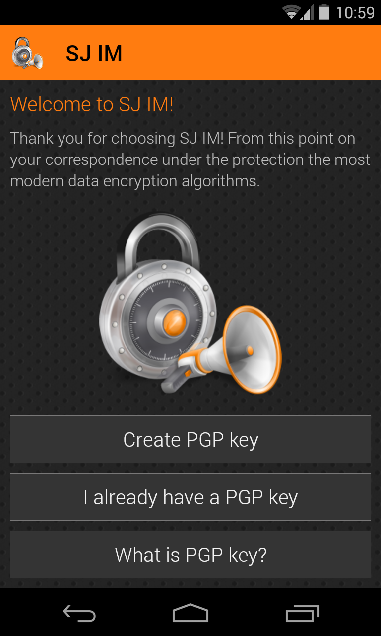 Android application SJ im screenshort