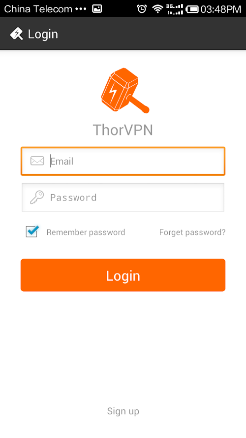Android application thorvpn - For Gaming screenshort