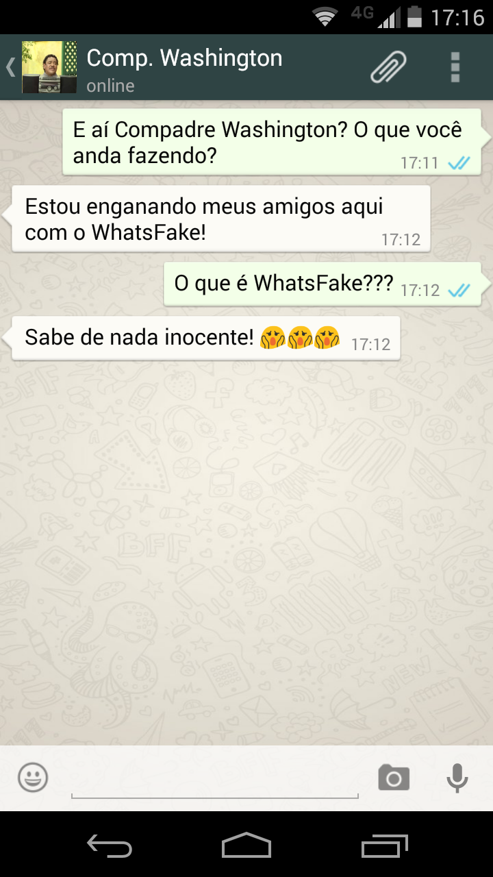 WhatsFake (Conversas Falsas) Screen 2