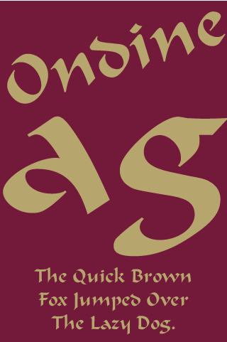 Ondine FlipFont Screen 1