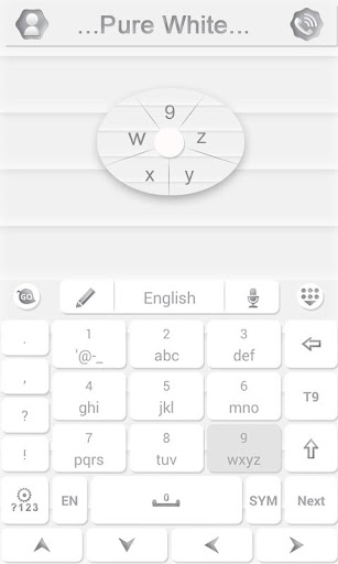 【免費工具App】Pure White GO Keyboard Theme-APP點子