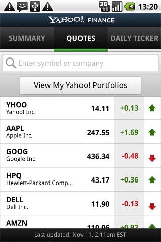yahoo finance android apps market app play google tech source