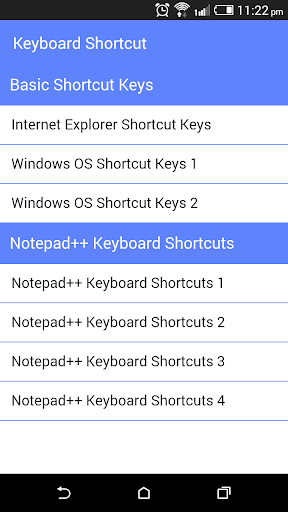 Keyboard Shortcuts