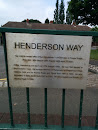 Henderson Way Plaque 