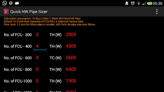 Free Download Quick HW Pipe Sizer - HVAC APK for Android