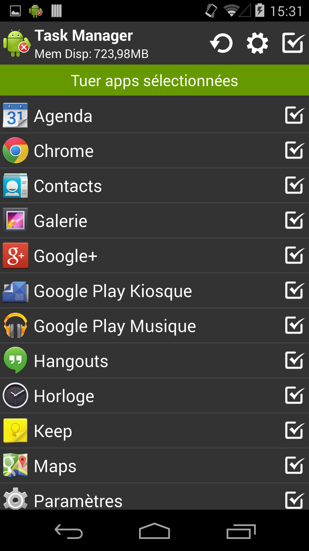 Android application Task Manager Pro (Task Killer) screenshort