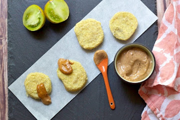 Fried Green Tomatoes with Smoked Tomato Basil Aioli