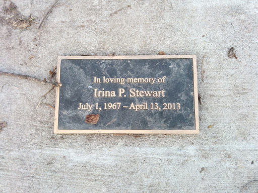 Irina P. Stewart Memorial Plaque