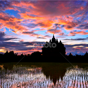 Sunset @Plaosan Temple by Tom'z Stone - Landscapes Sunsets & Sunrises