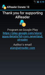 AlReader Donate 10 poster 1