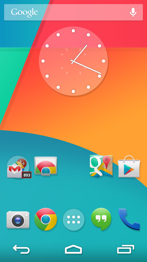 KitKat 4.4 Launcher Theme - screenshot