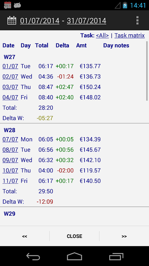 Time Recording Timesheet App Android Apps on Google Play