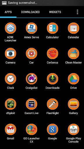 【免費個人化App】Chevron Orange Silver Theme-APP點子