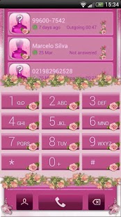 How to mod exDialer Pink Roses Theme patch 1.02 apk for bluestacks