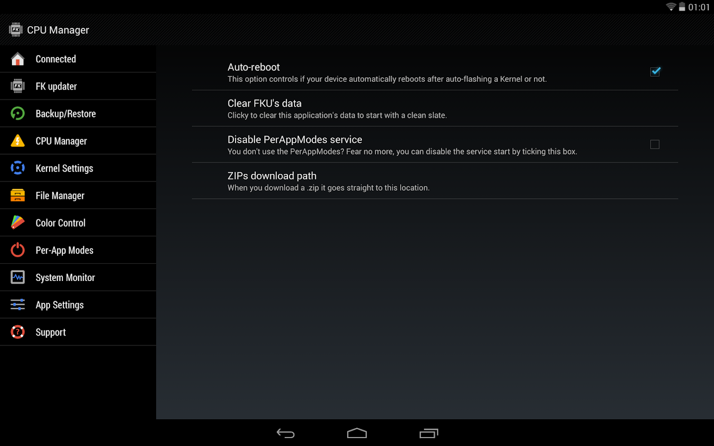 franco.Kernel updater - screenshot