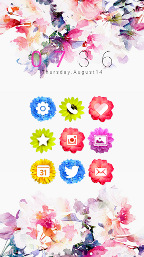 Flower Holic dodol theme