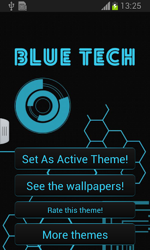 Neon Blue Tech Go Theme