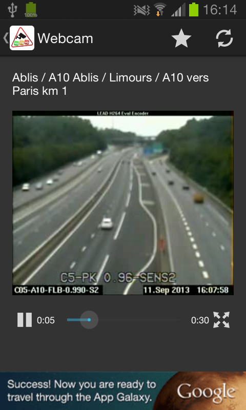 Trafic Info &amp; Webcams - France Screen 2