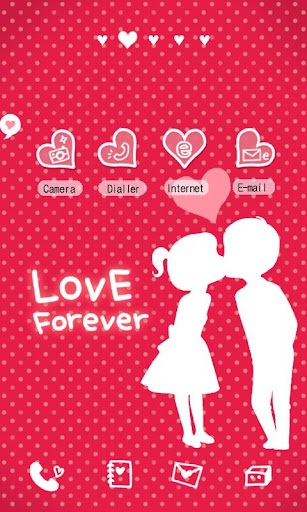 CUKI Theme Red and White Love