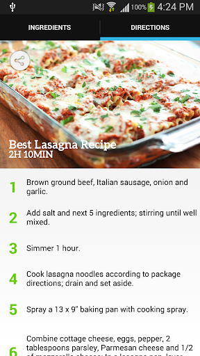 Lasagna Recipe