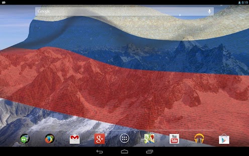 3D Russia Flag Live Wallpaper