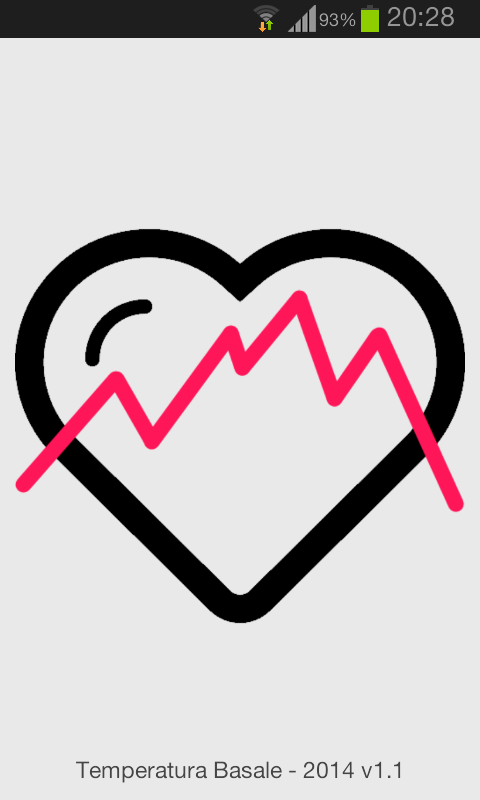 Android application Basal Body Temperature screenshort