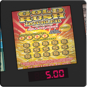 =GOLD RUSH DOUBLER Lotto Card= logo