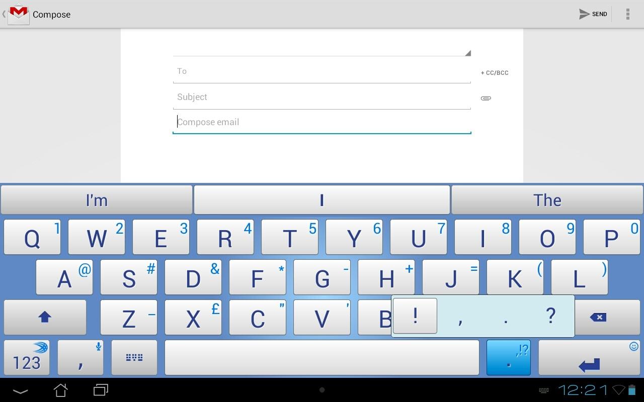 SwiftKey Tablet Keyboard - screenshot
