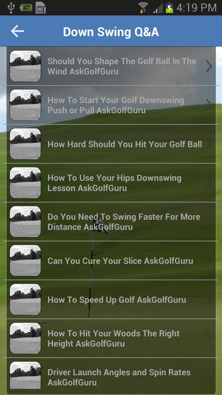 AskGolfGuru Screen 3