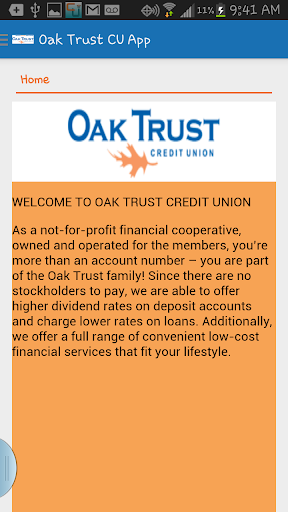 Oak Trust CU App