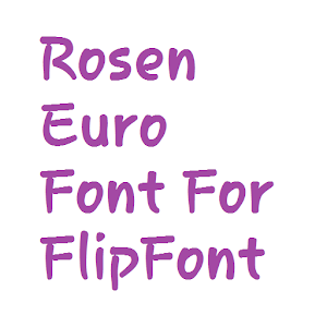 Rosen Euro Flipfont LOGO-APP點子