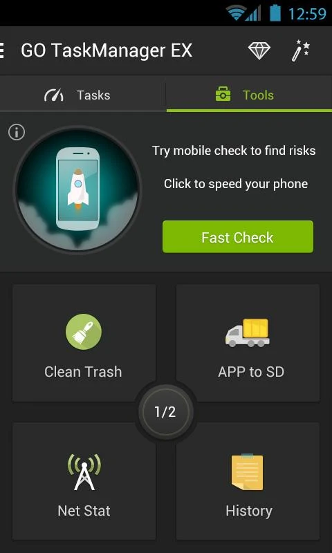 GO Cleaner & Task Manager - screenshot